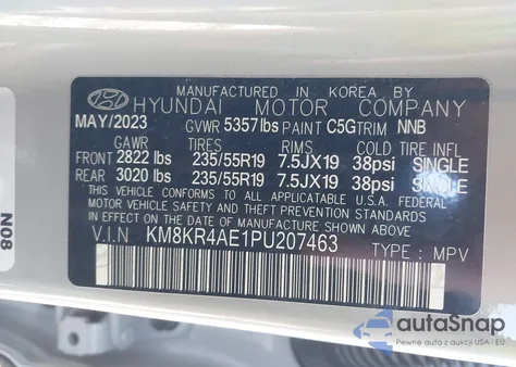 2023 Hyundai Ioniq 5 Limited z USA, uszkodzony, nr VIN KM8KR4AE1PU207463